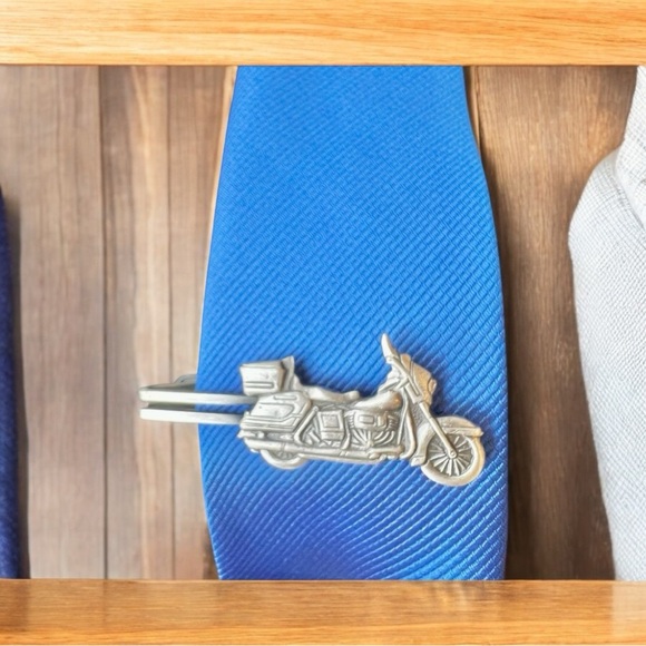 Motor Cycle Unique Tie Bar Tie Clip Christmas Gift Collectible Made In Japan New - Picture 1 of 12